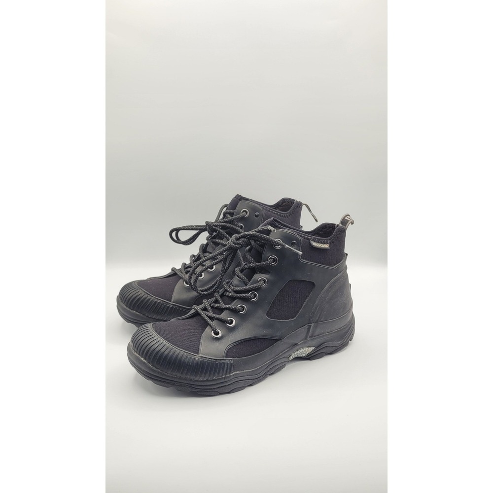 Bogs Jamison Waterproof Boots Mens 11 Black Rubber Neoprene Lace Up Hiking